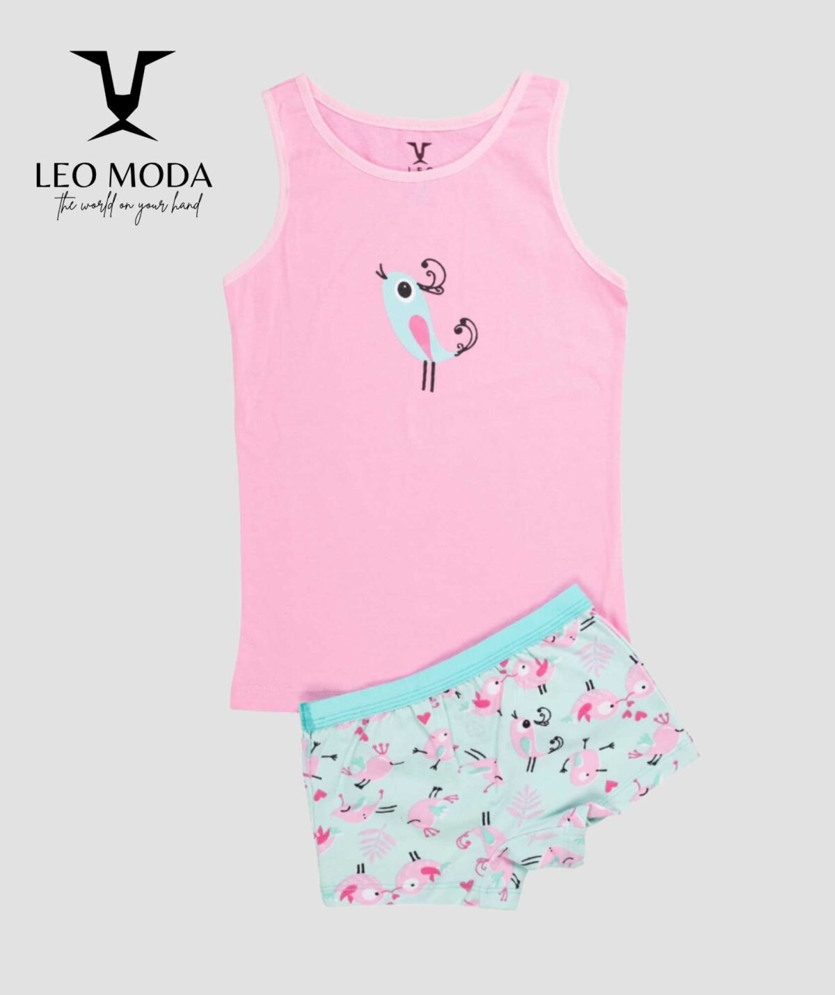 Children's underwear set - Rose bird