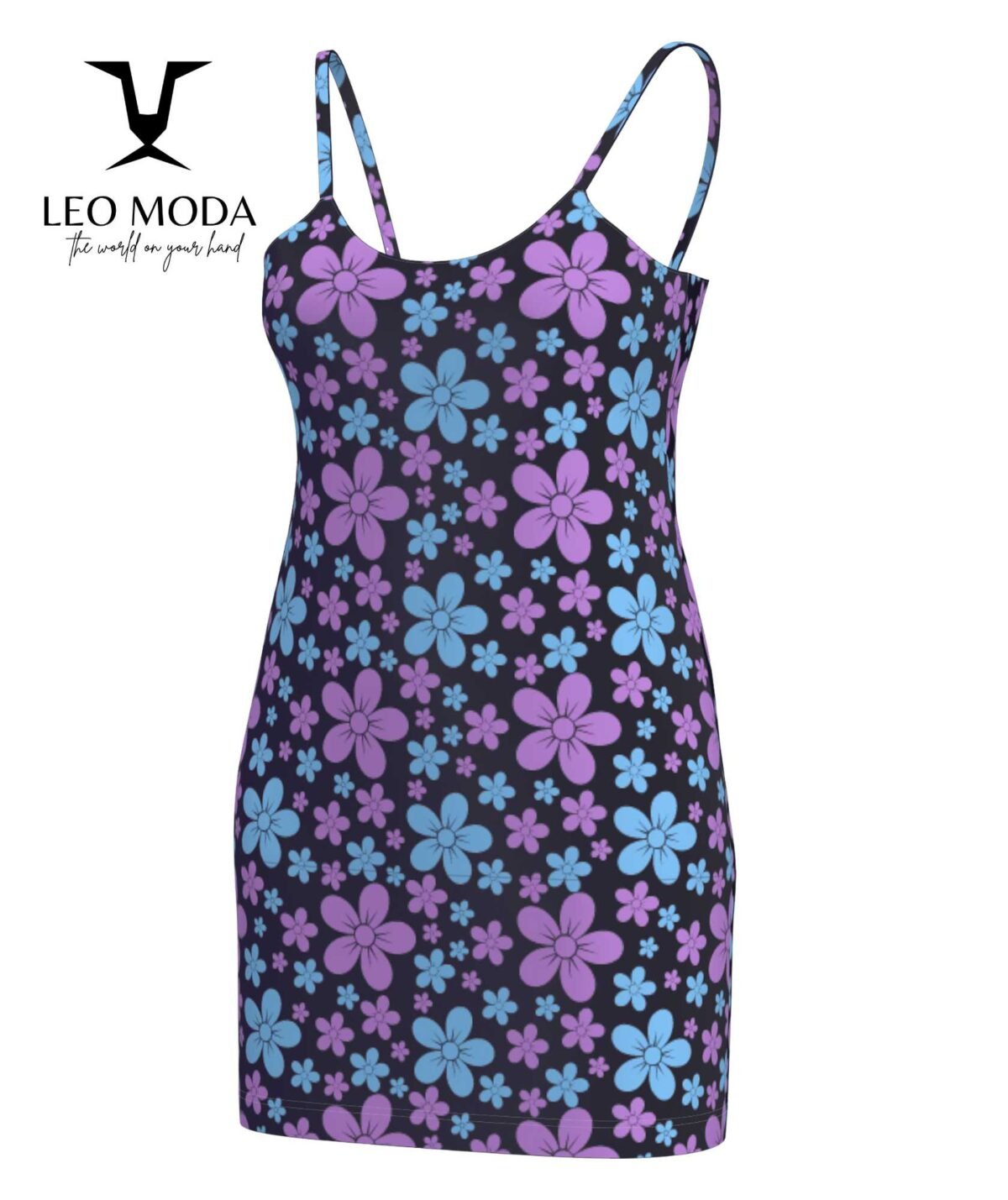 Summer women's cash - purple flower