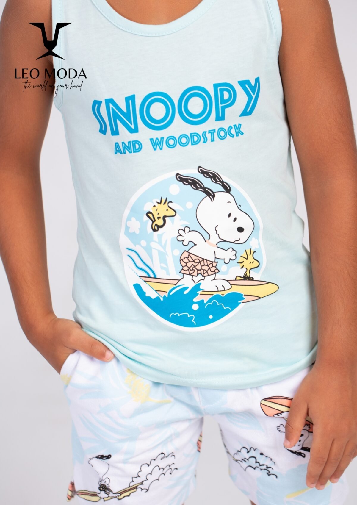 snoopy-بيجامة اطفال صيفي - Image 3