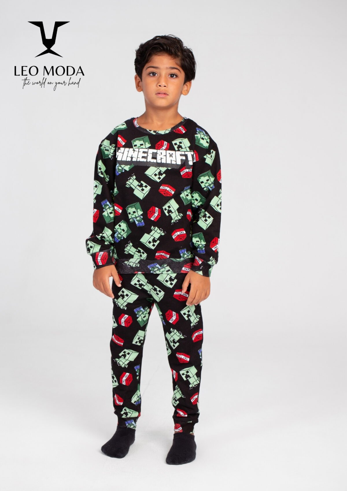 Autumn children's pajamas MineCraft