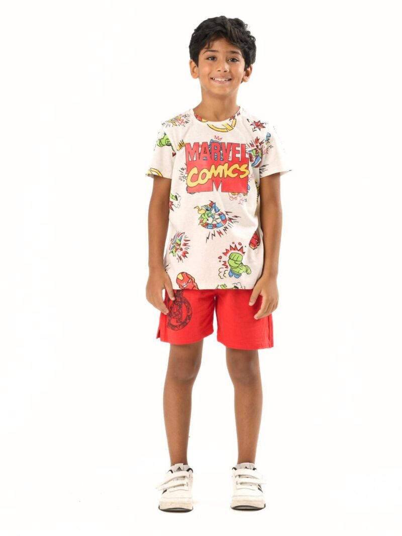 children's summer pajamas-Marvel