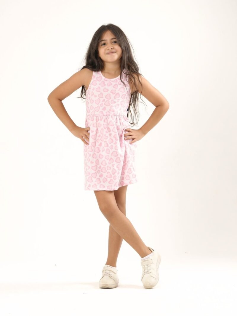 Children's Summer Dress - Rose Hearts