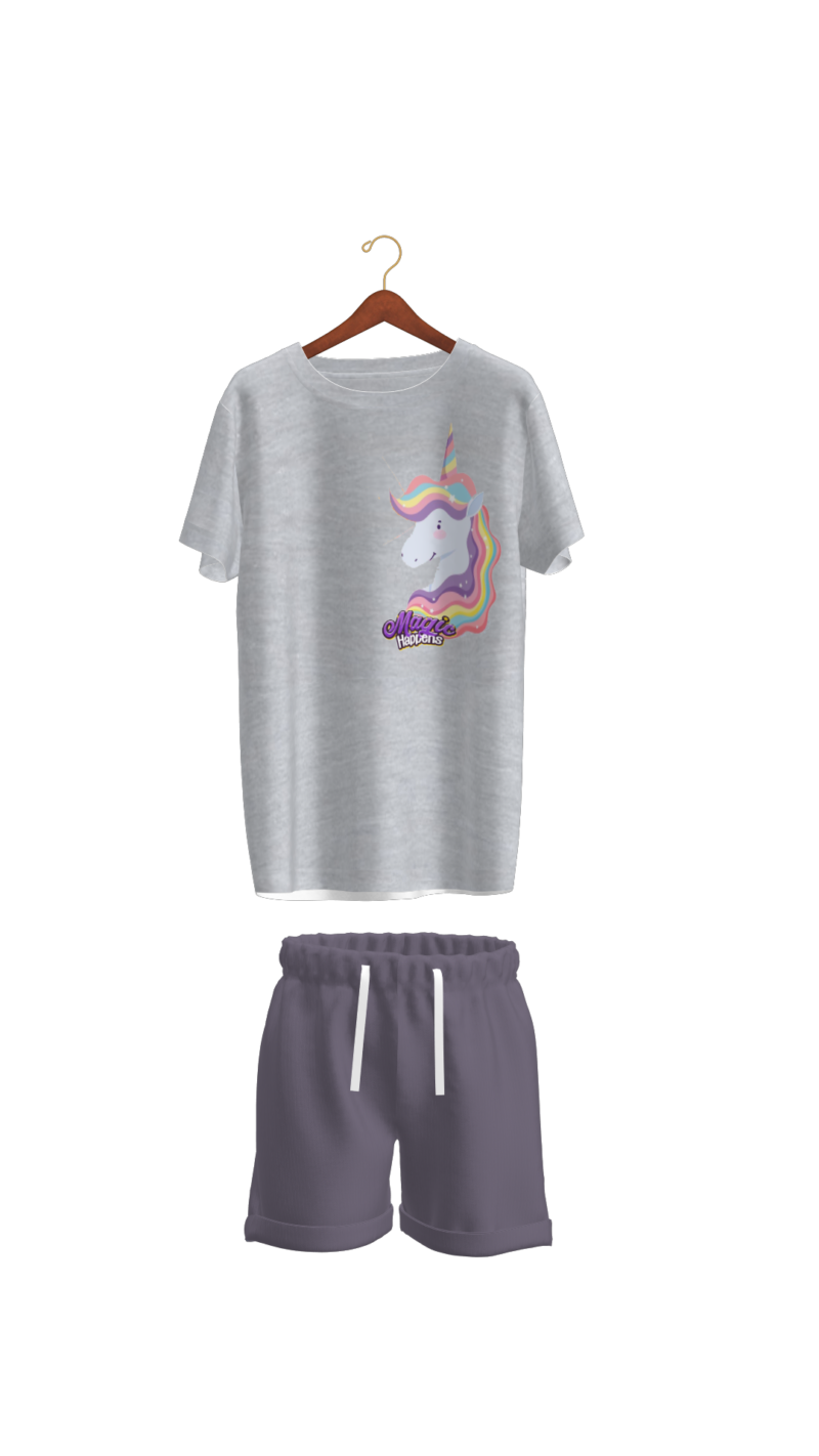 children's summer pajamas-Unicorn