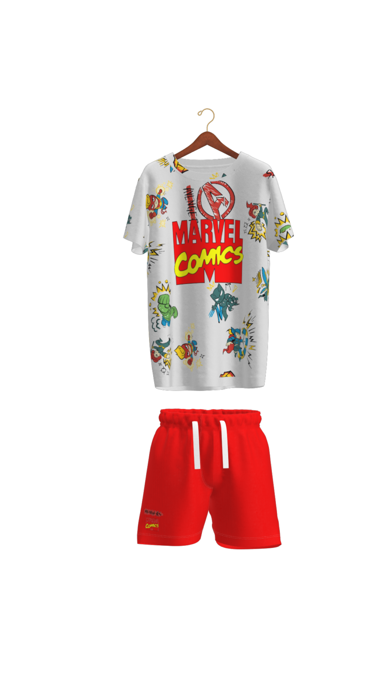 children's summer pajamas-Marvel