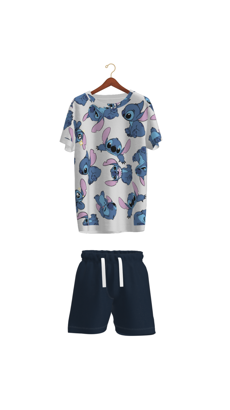 children's summer pajamas-Stitch