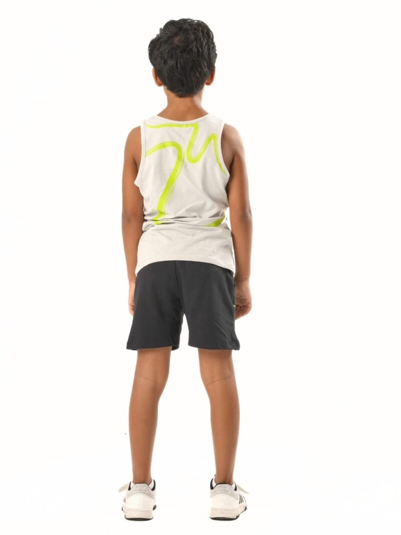 Alternative view of kids summer pajama-Stay Awesone
