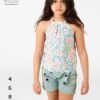 Summer children's T-shirt and shorts set - AQUA