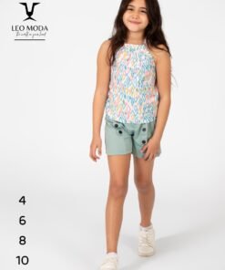Alternative view of Summer children's T-shirt and shorts set - AQUA