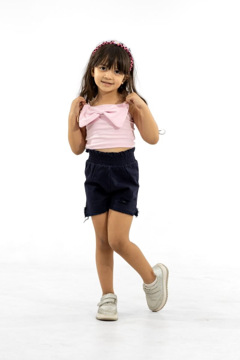 Summer children's T-shirt and shorts set - ROSE