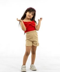 Alternative view of Summer children's T-shirt and shorts set - RED