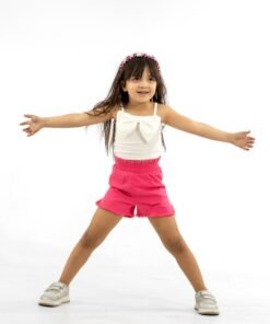 Alternative view of Summer children's T-shirt and shorts set - WHITE