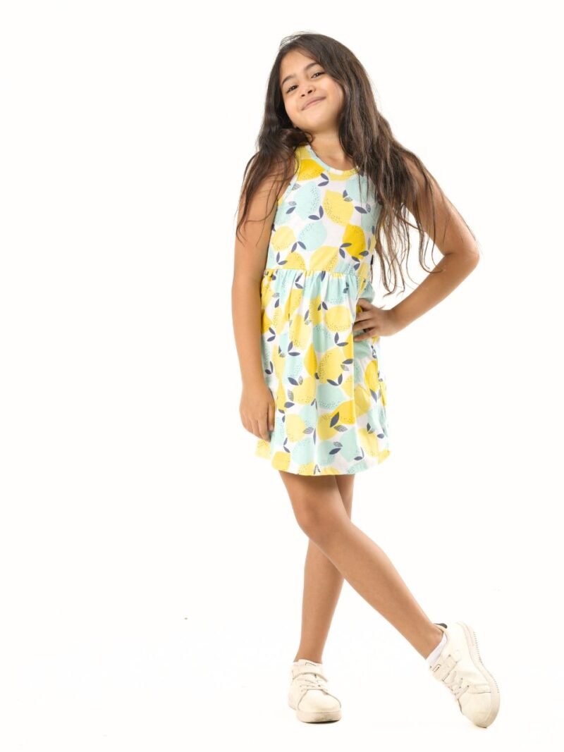 Children's summer dress- Lemon