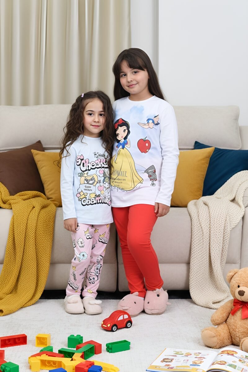 Alternative view of Girls' autumn pajamas-Snow White