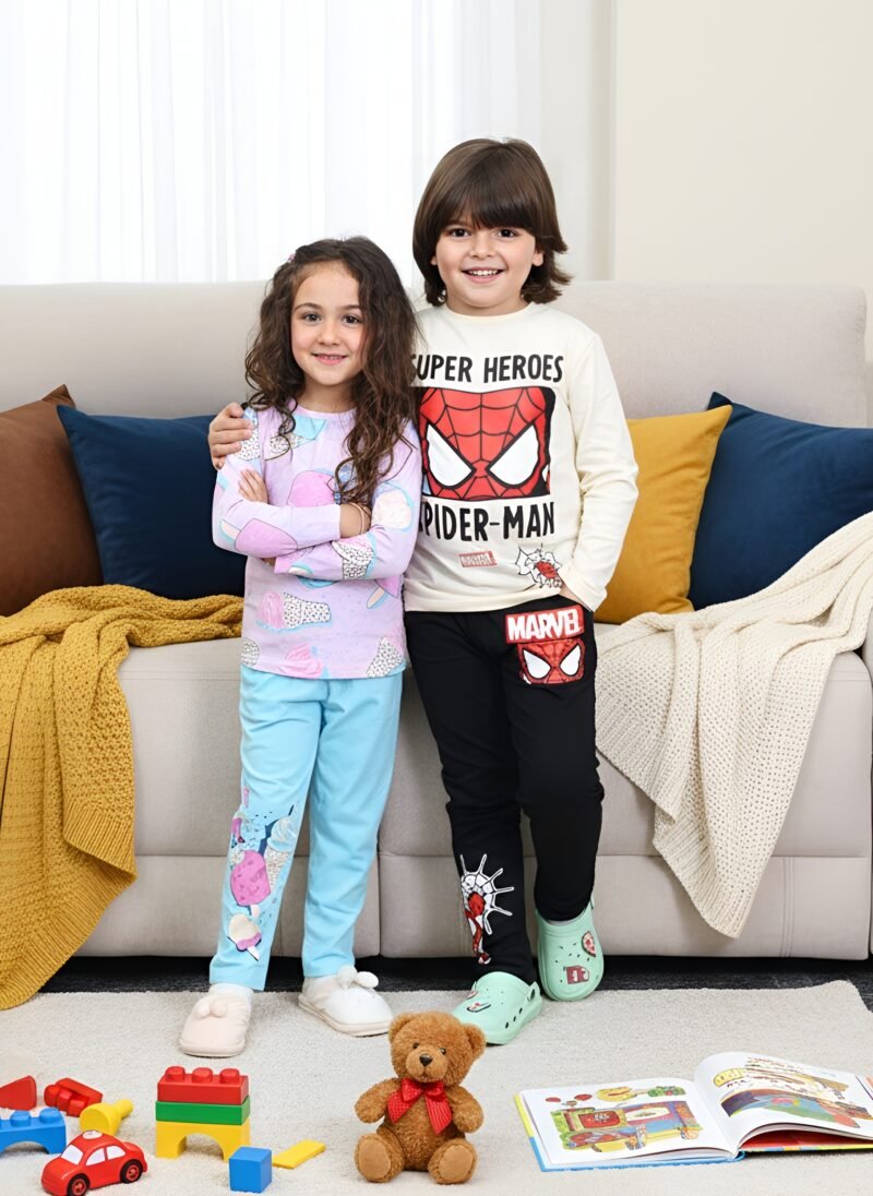 Alternative view of Girls' autumn pajamas-Ice Cream