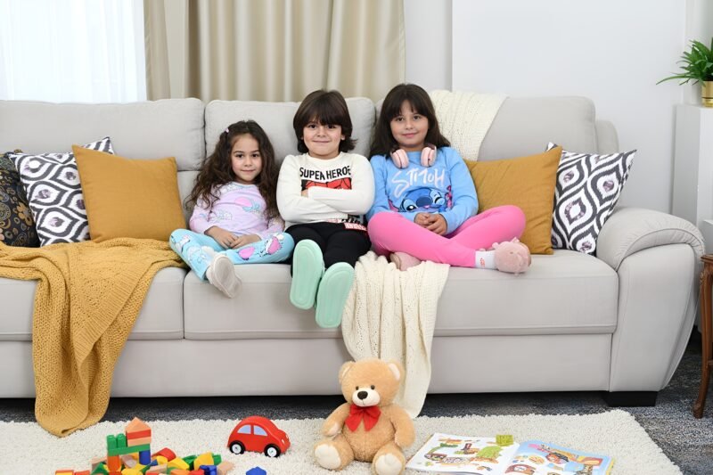 Alternative view of Girls' autumn pajamas-Stitch