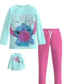Girls' autumn pajamas-Stitch