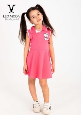 Children's summer polo dress-Kitty