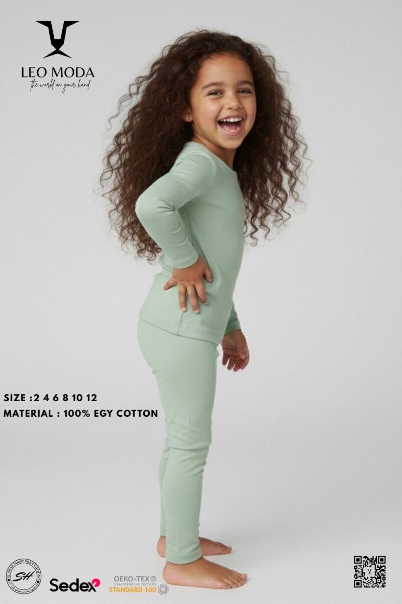 Alternative view of Girls' heaters, Mint green