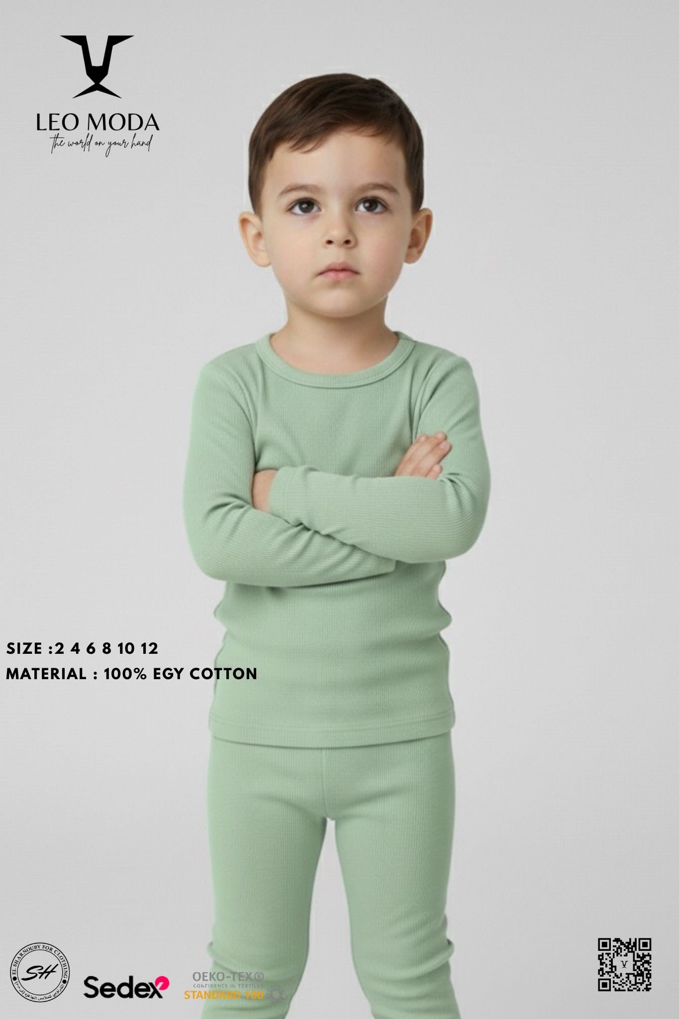Boys' heaters, Mint green - Image 2