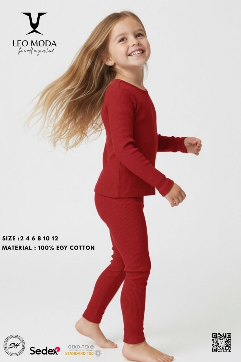 Alternative view of Girls' heaters, Dark red