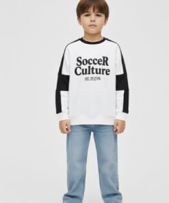 Boys' sweatshirt-black and white