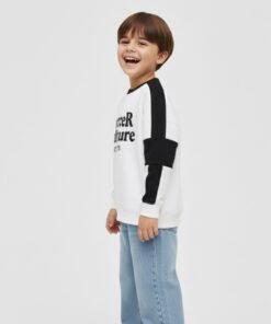 Alternative view of Boys' sweatshirt-black and white