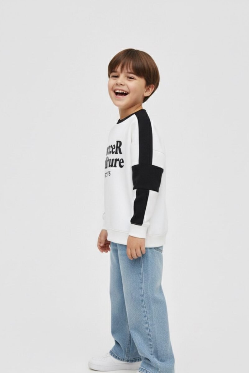 Alternative view of Boys' sweatshirt-black and white