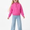Girls' sweatshirt-Fuchsia