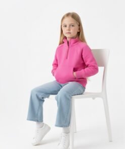 Alternative view of Girls' sweatshirt-Fuchsia