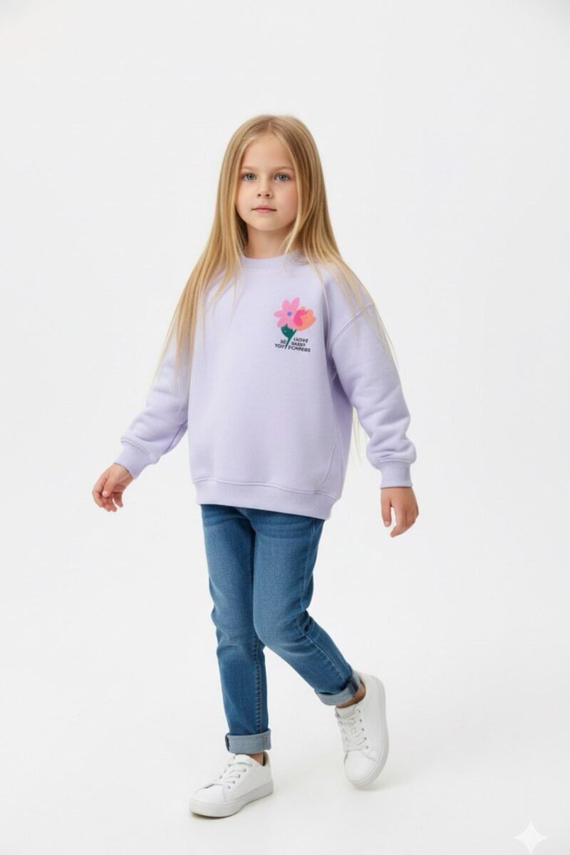 Girls' sweatshirt-Flower
