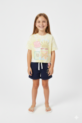 Girls' summer pajamas