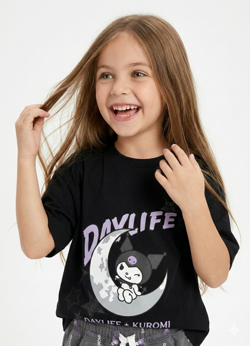 Alternative view of Girls' pajamas-Daylife+kuromi