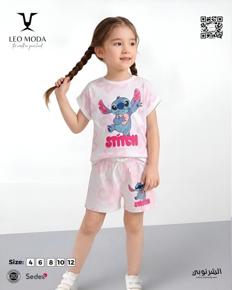 Girls' summer pajamas-Stitch