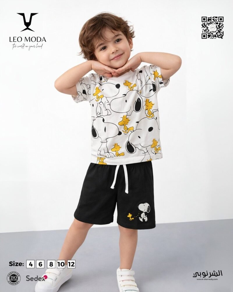 Boys' summer pajamas-Snoopy