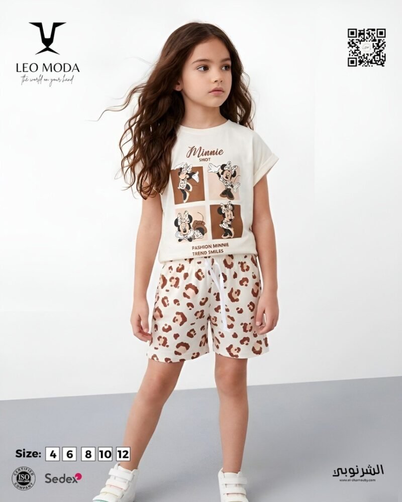 Girls' summer pajamas-Minnie Mouse