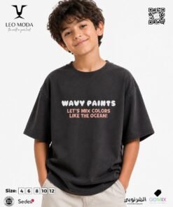 Boys' summer t-shirt-Black