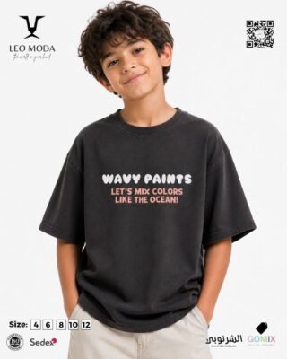 Boys' summer t-shirt-Black