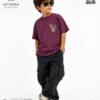 Boys' summer t-shirt-Aubergine