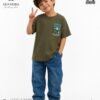 Boys' summer t-shirt-olive