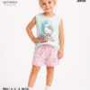Summer children's girls-Hello kitty Rose &amp; turquoise