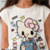 Summer children's girls-Hello kitty black&white