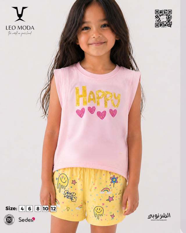 Summer children's girls-Happy